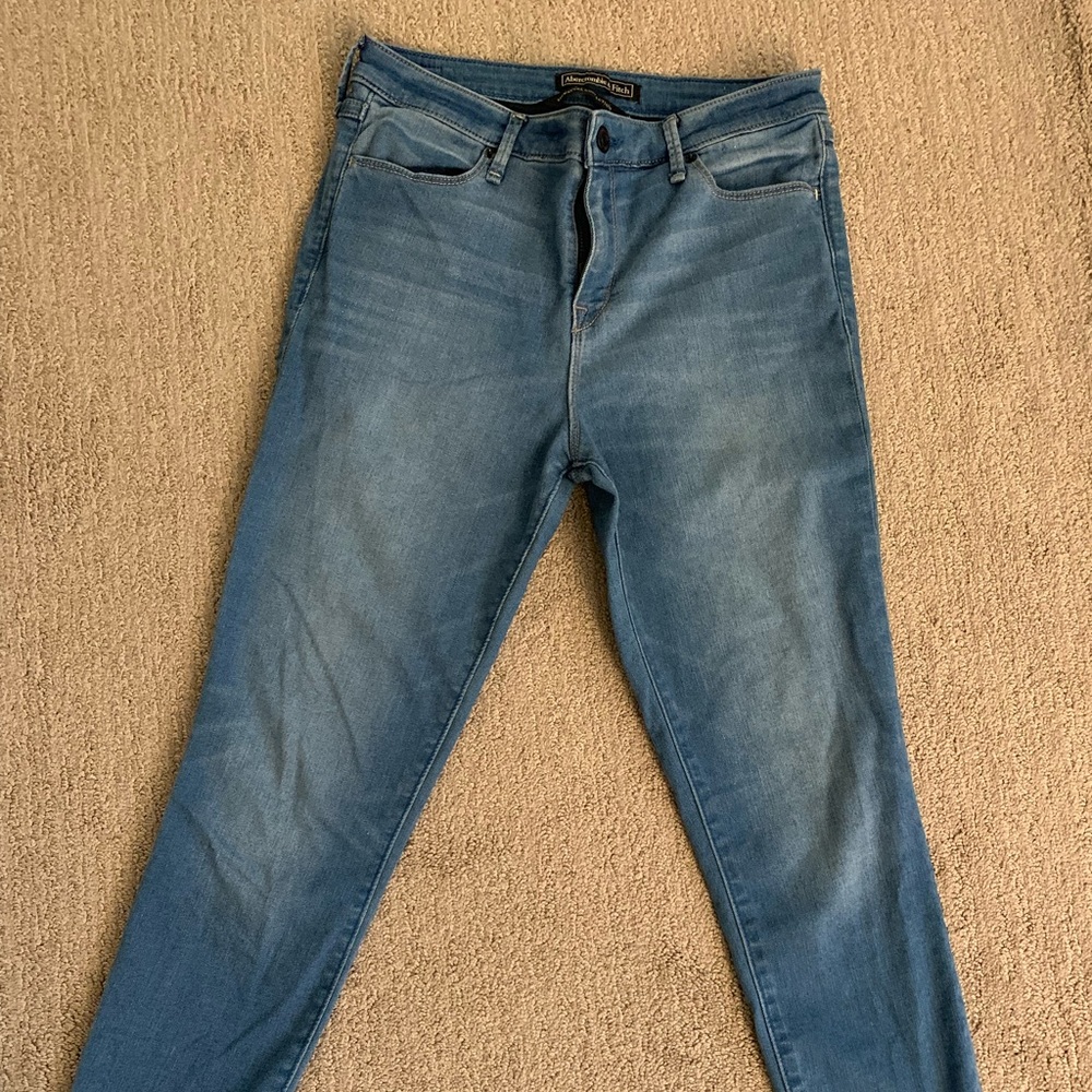 High Rise Ankle Jeans from Abercrombie & Fitch